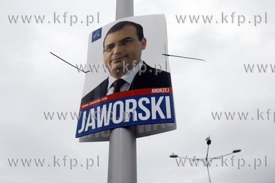 Plakat wyborczy Andrzeja Jaworskiego na  Zaspie. Andrzej...