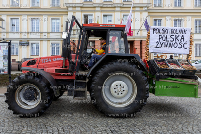 Ogólnopolski protest rolników.Akcja protestacyjna...