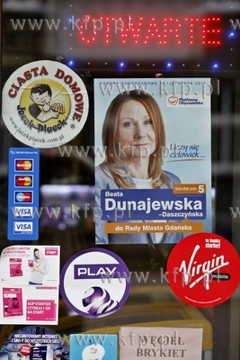 Gdansk Nowy Port. Kampania wyborcza do samorządu....